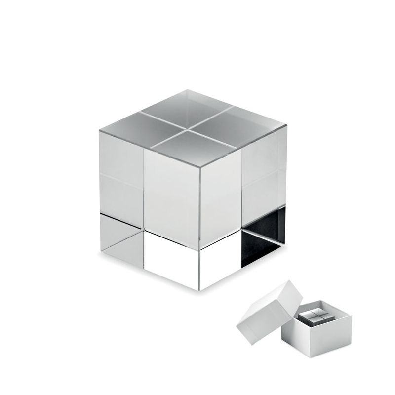 Glass Cube Shaped Award