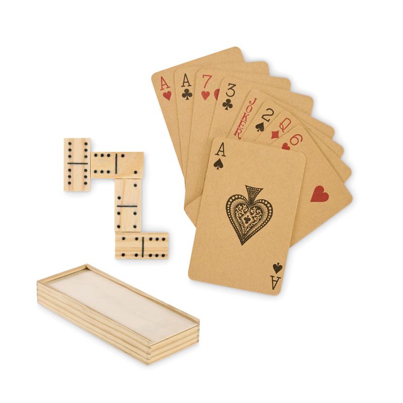 Dominoes and playing cards set
