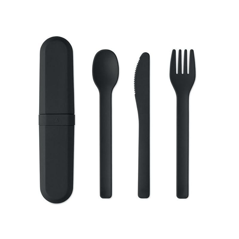 Cutlery and case in PLA