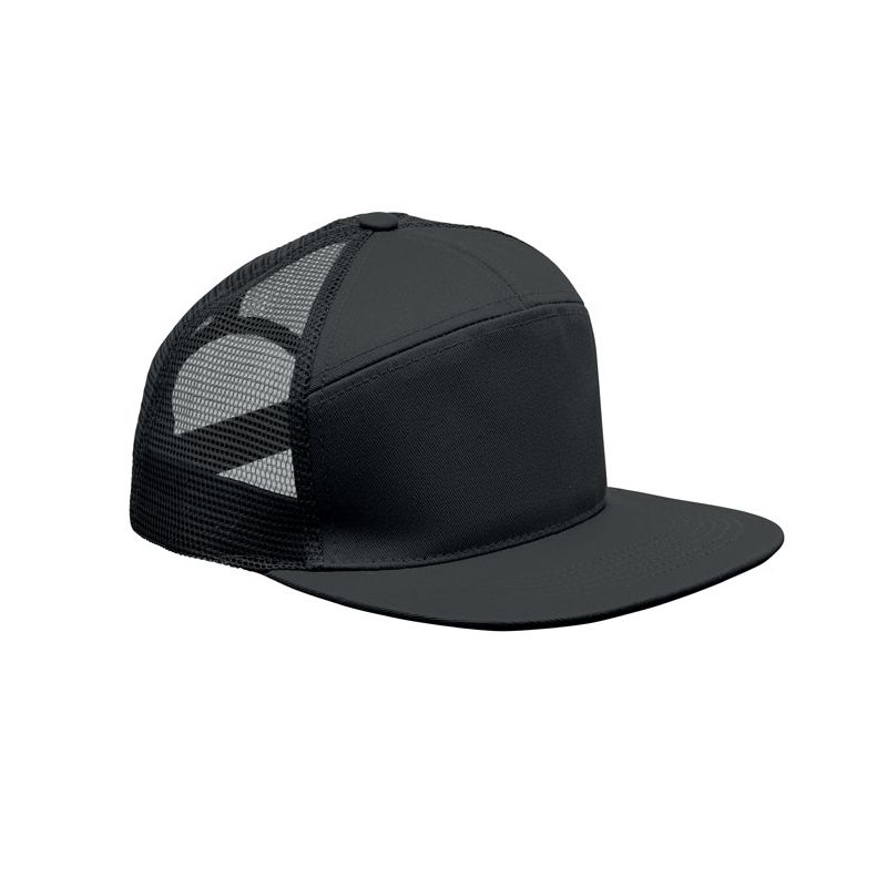 7-panel flat peak cap