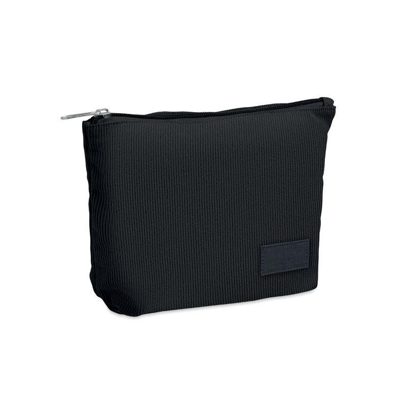 Corduroy cosmetics bag