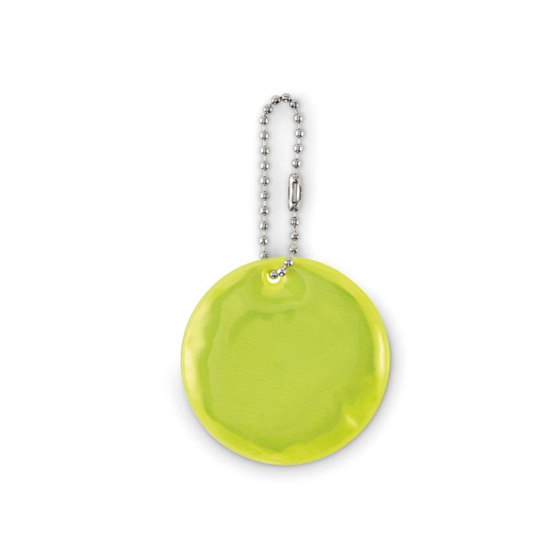 Round reflector keyring