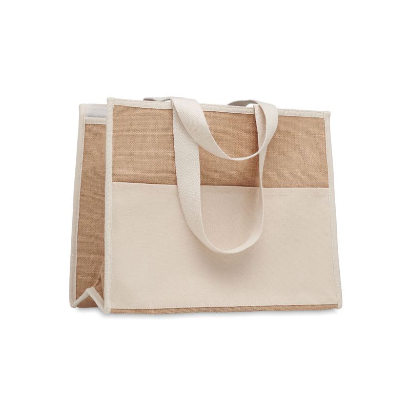 Cooler bag canvas and jute