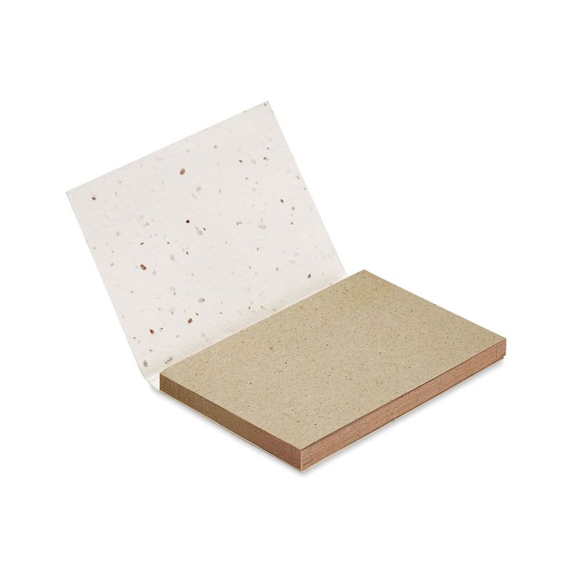 Block of paper notes without herb.