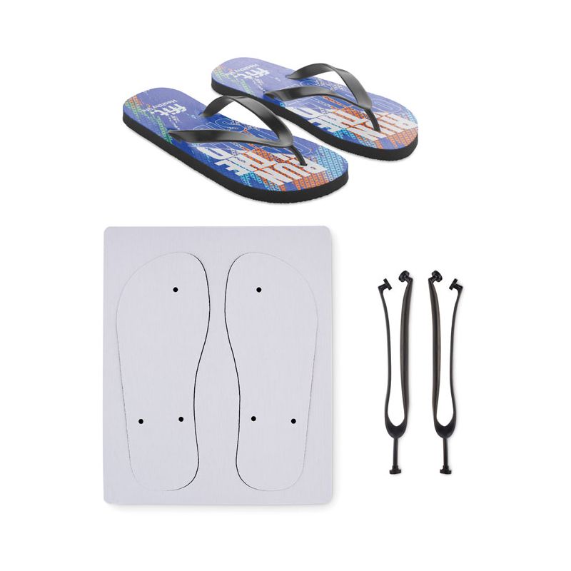 Sublimation beach flip-flops