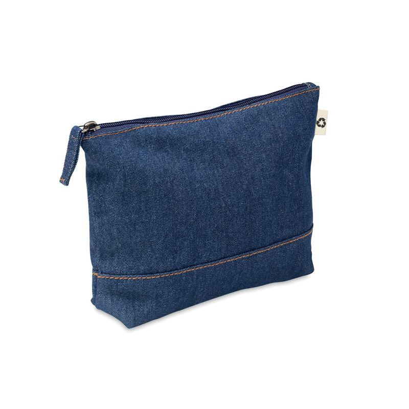 Denim cosmetic case