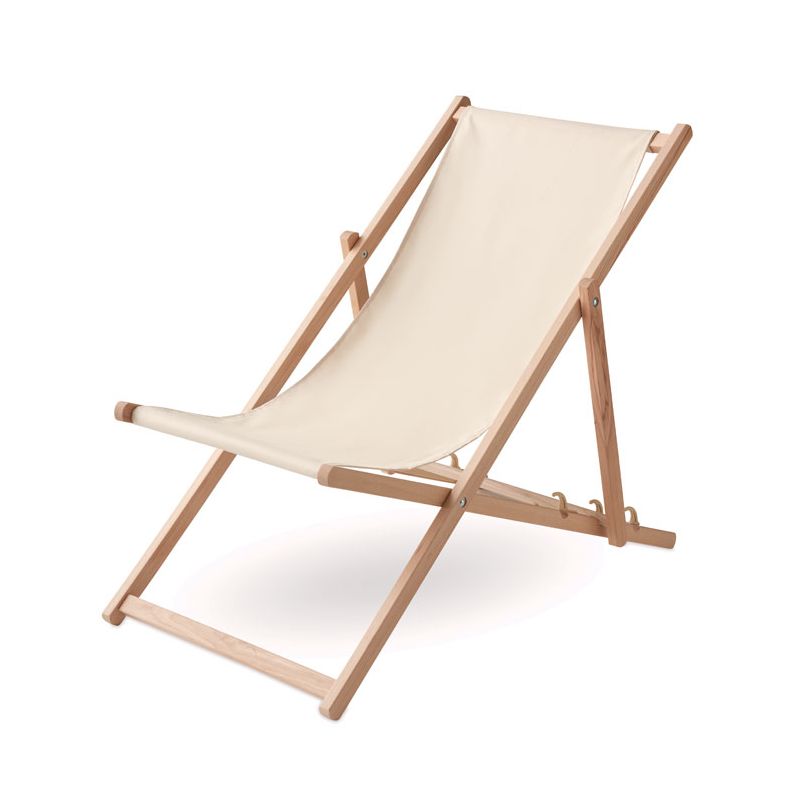 Wooden deck chair