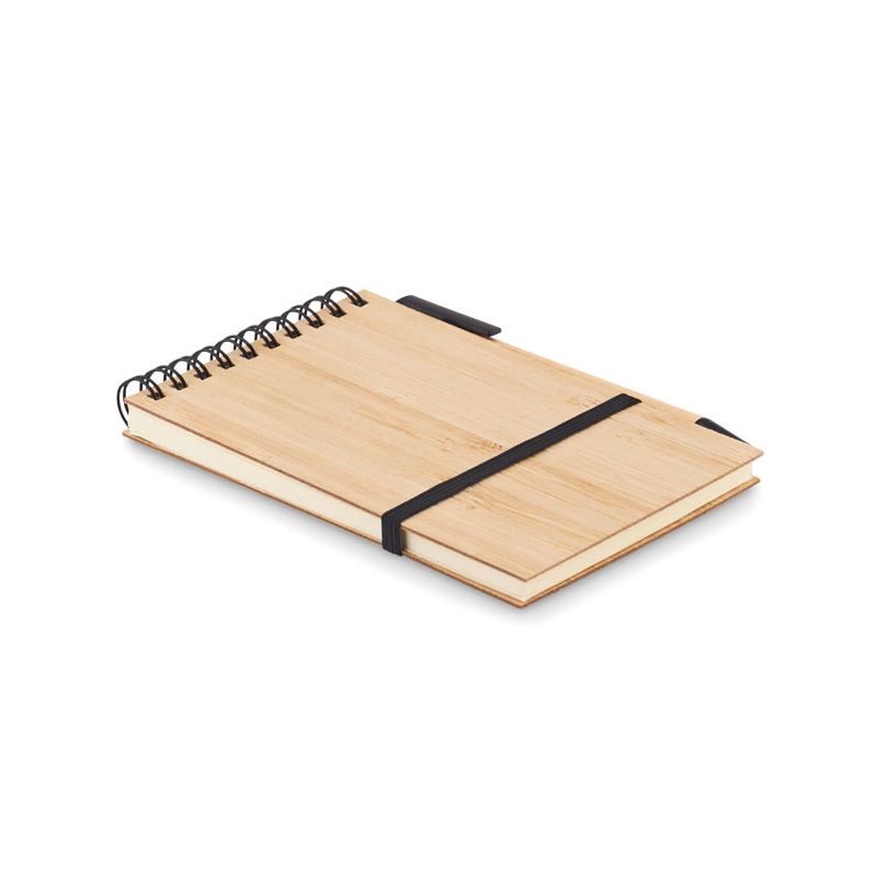 A6 bamboo notepad set