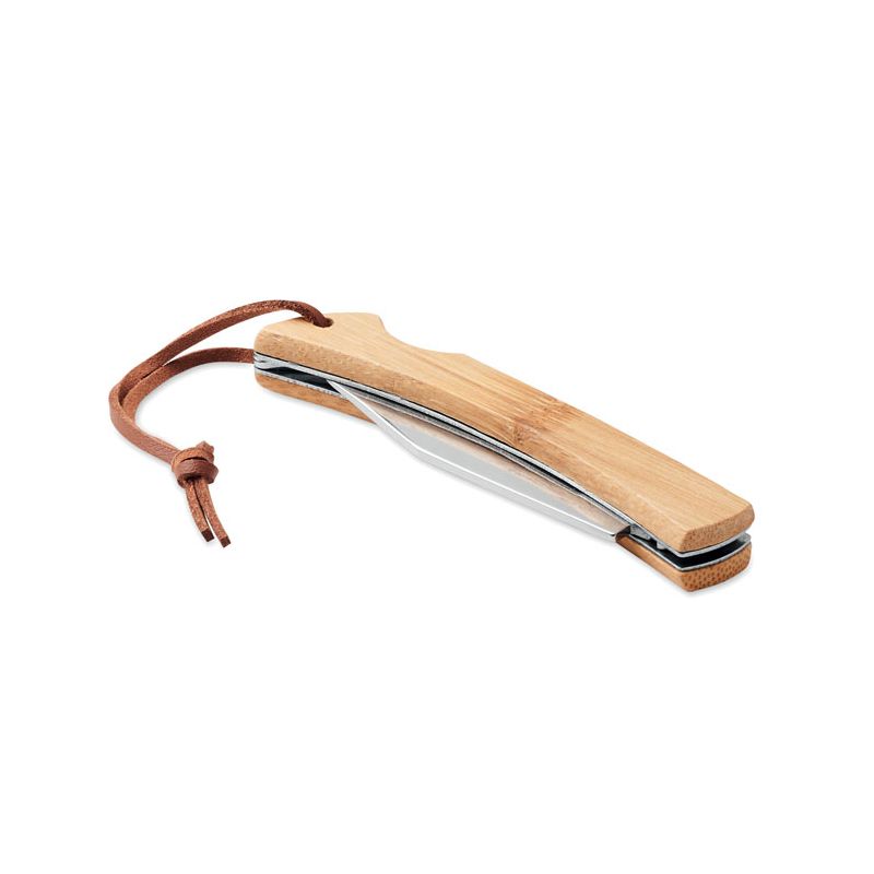 Folding bamboo knife