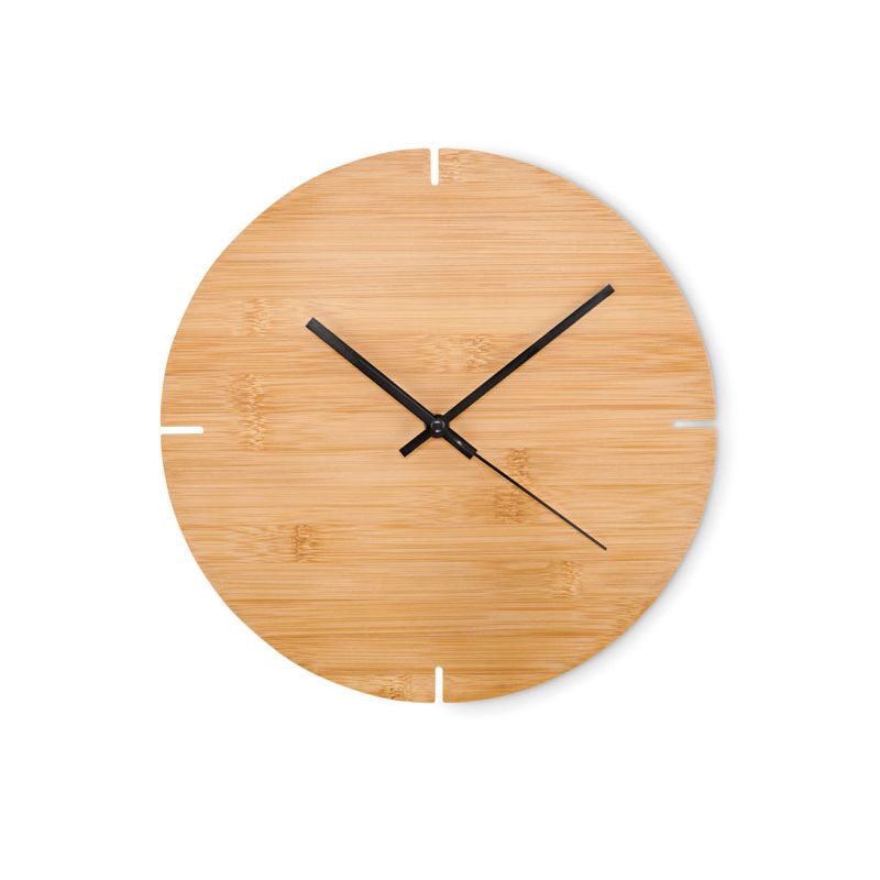 Bamboo wall clock