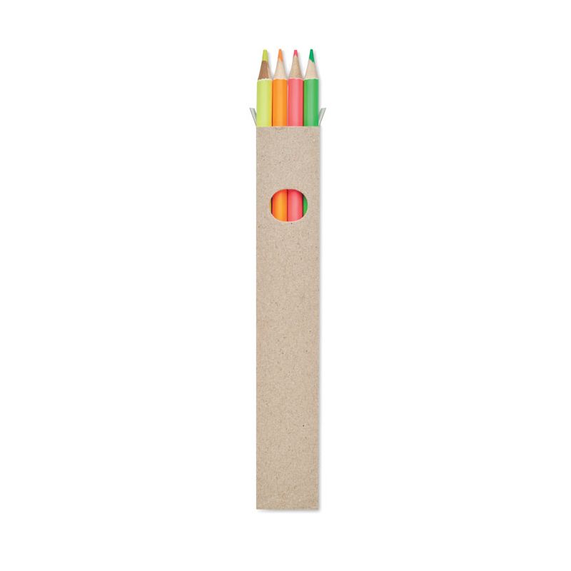 Box of 4 coloured pencils
