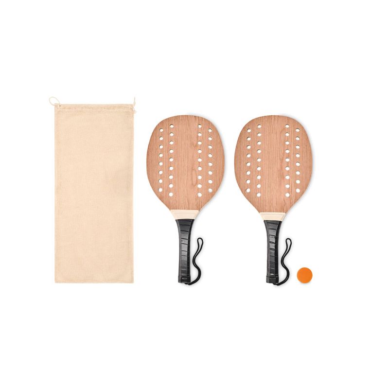 Rosewood beach tennis set