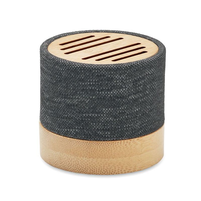Wireless bamboo RPET speaker