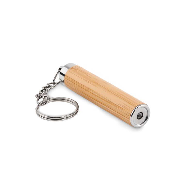 Bamboo keyring torch