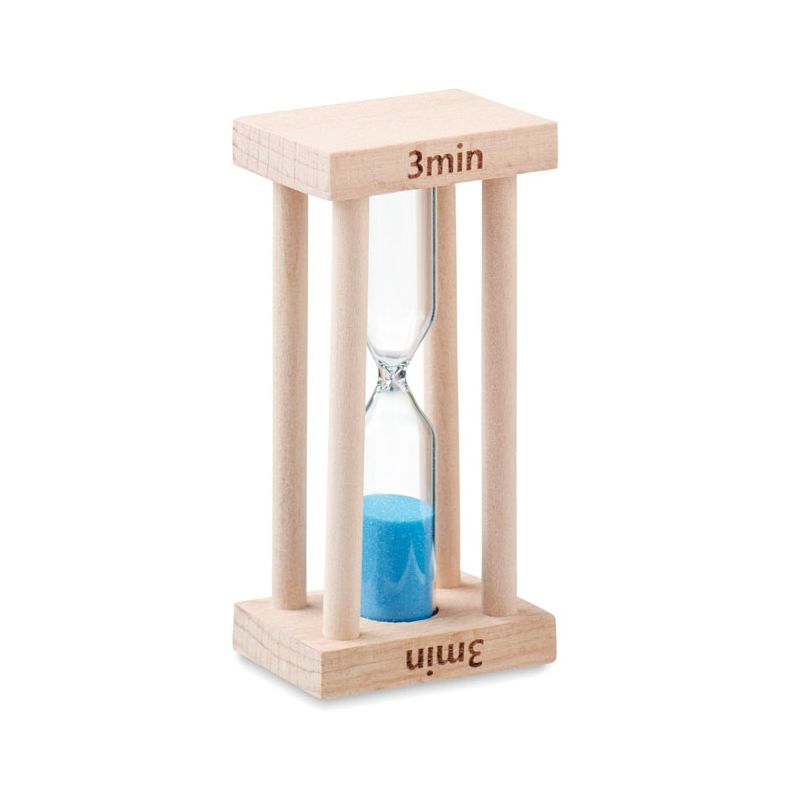 Wooden 3-minute hourglass