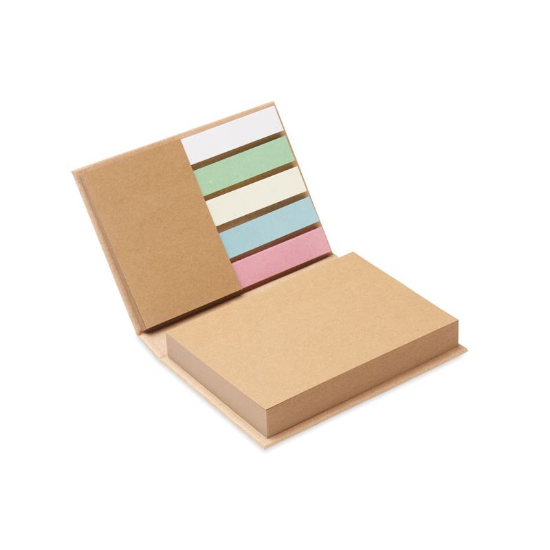 Set of recycled sticky notes