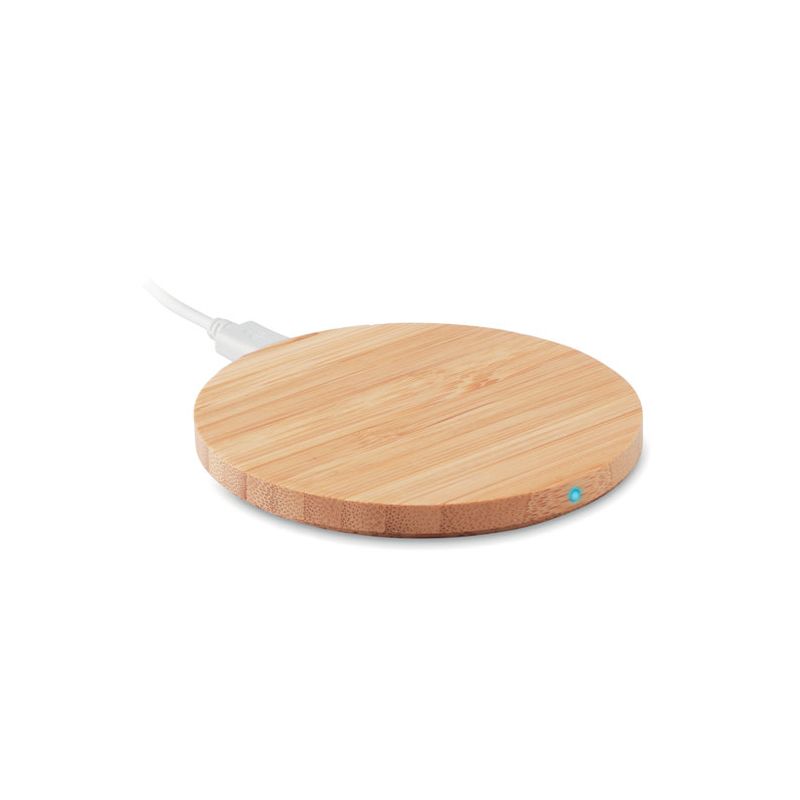 15W bamboo wireless charger