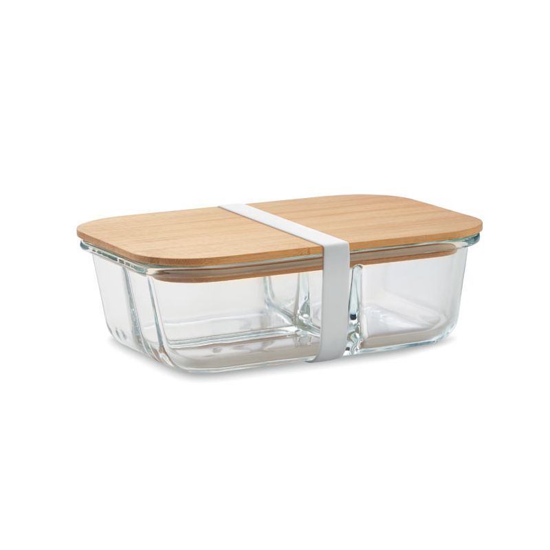 Glass and bamboo lunchbox