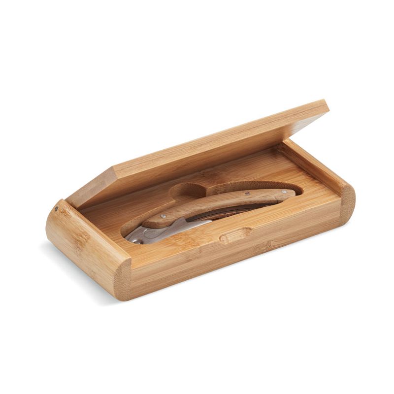 Stainless steel and bamboo knife