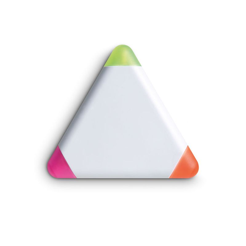 Triangular marker with 3 colours