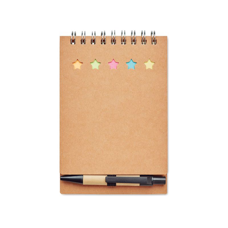 Recycled notepad with pen and n