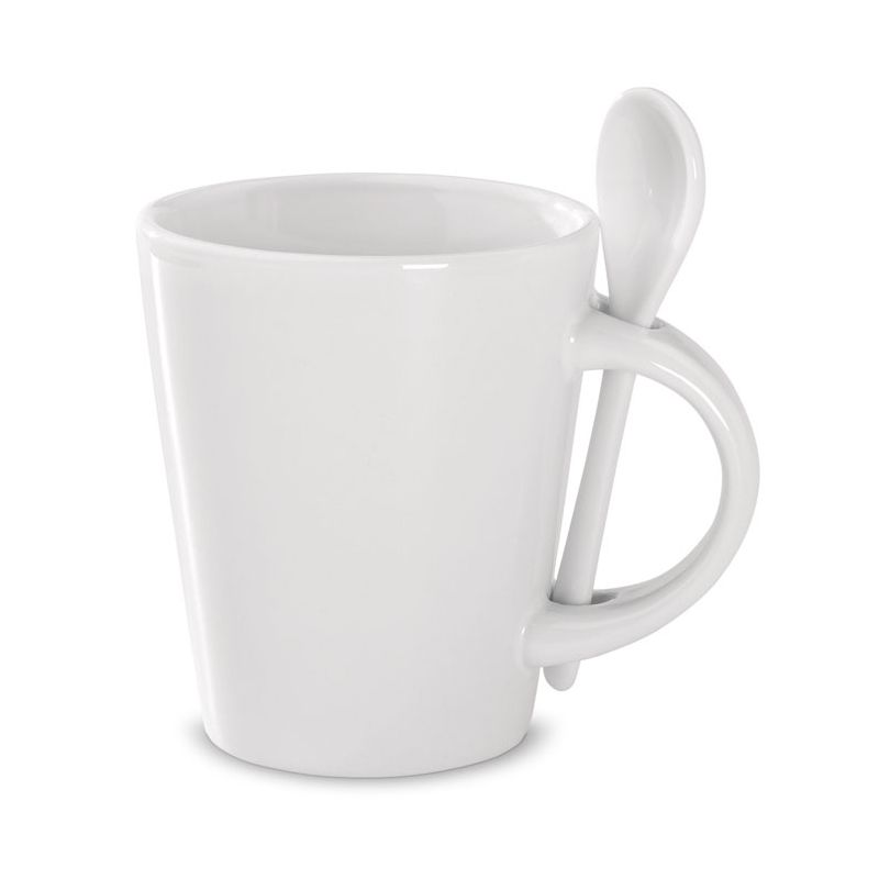 Sublimation mug with spoon