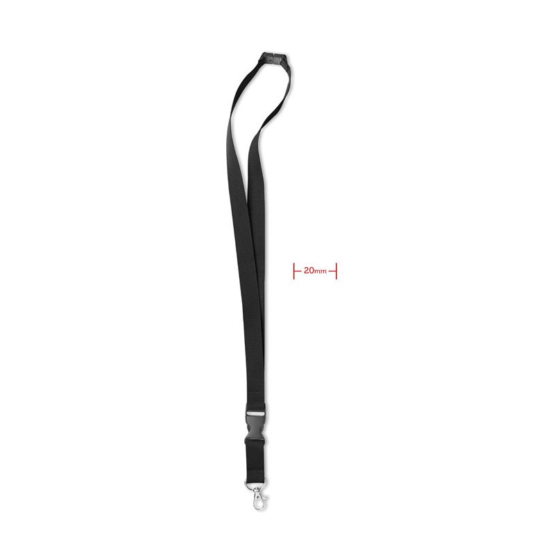 Lanyard with metal hook 20 mm