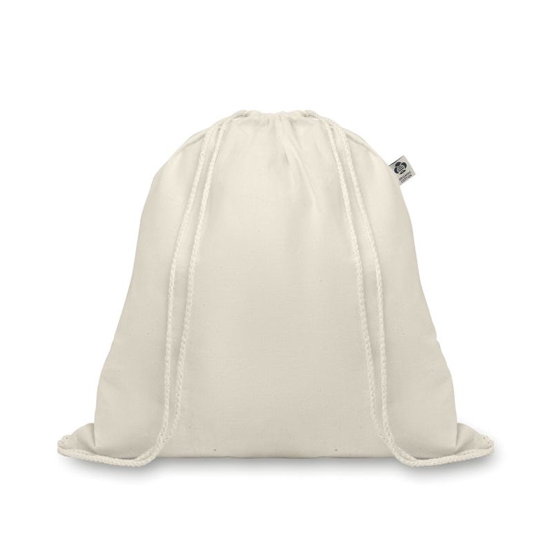 Organic cotton drawstring bag