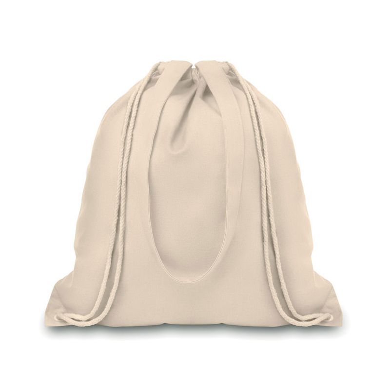Canvas shopping bag with long handles