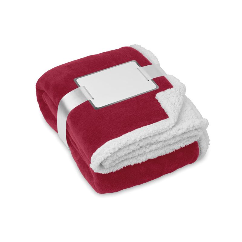 Blanket, coral fleece / sherpa