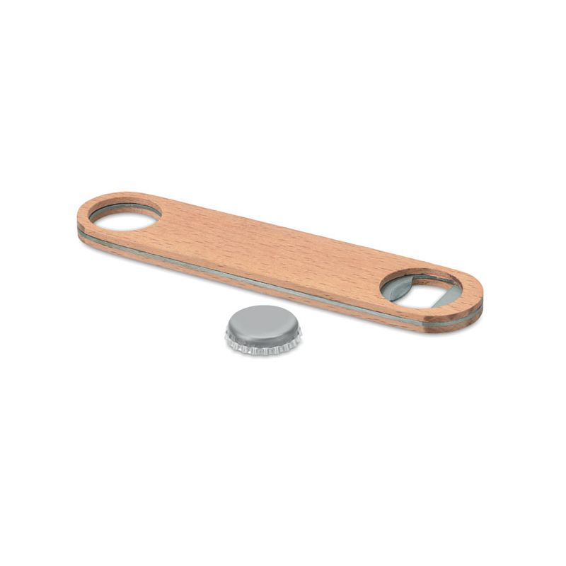 Wooden bottle opener