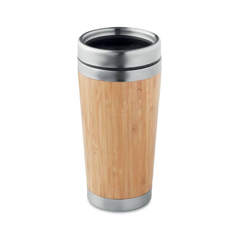 Double wall bamboo tumbler 400ml