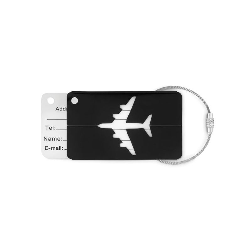 Aluminium luggage tag