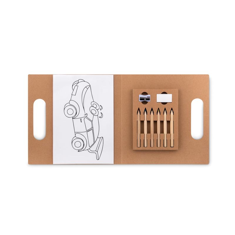 Set of 6 colouring pencils