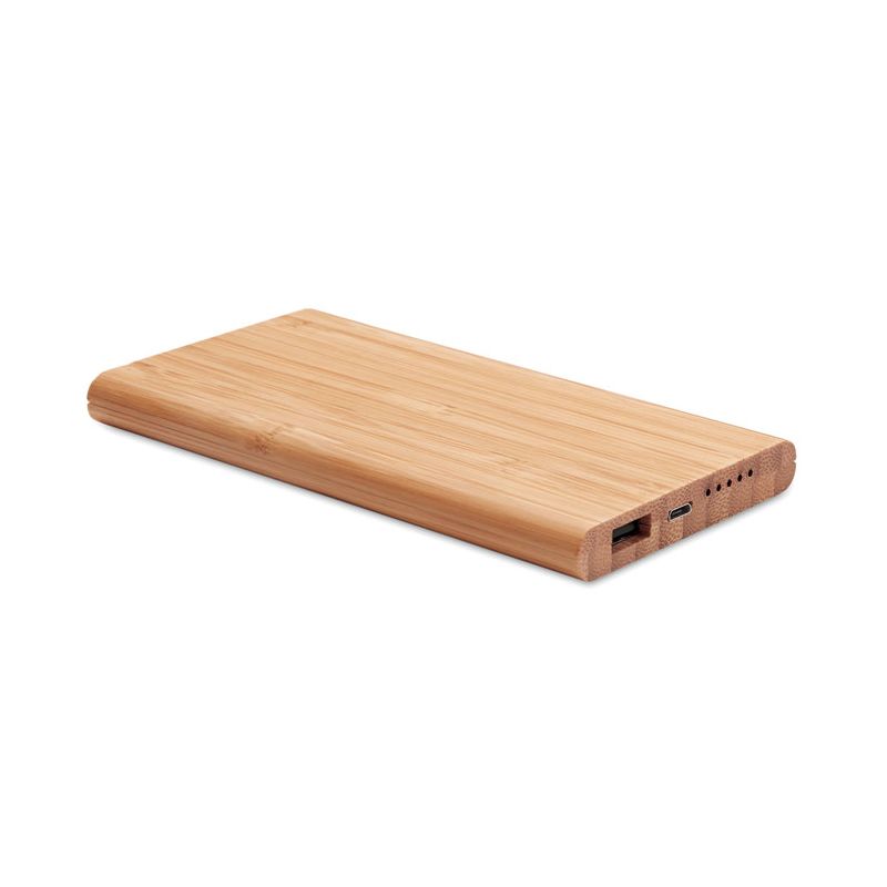 Bamboo wireless power bank