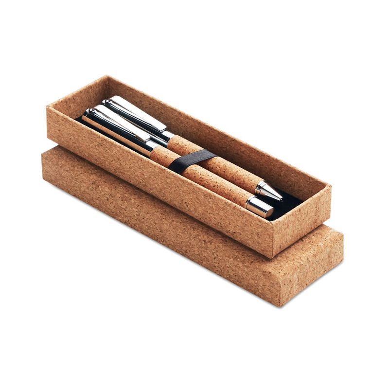 Cork box ballpoint pen