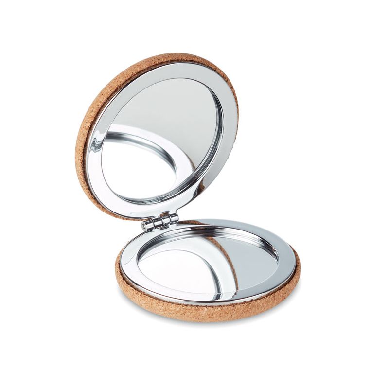 Mirror with cork lid