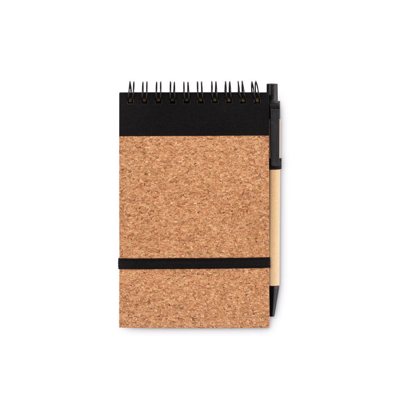 A6 cork notebook with pen