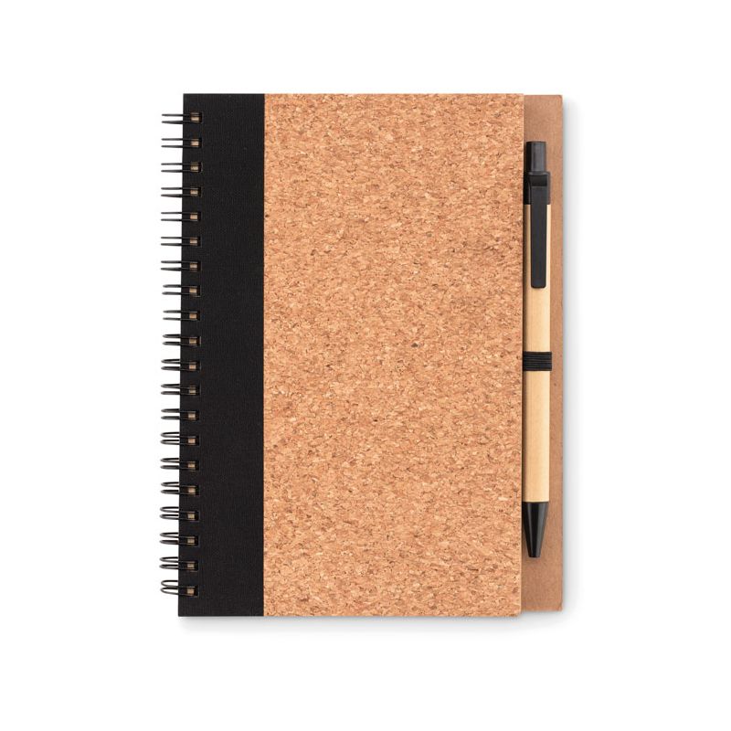 Cork block with pen