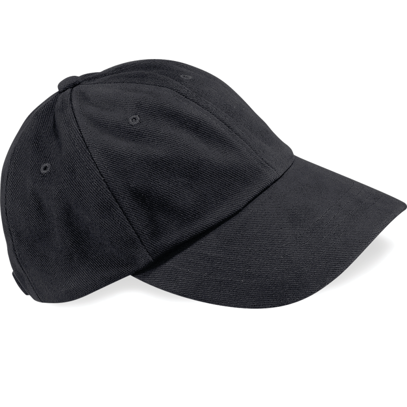 Low-profile brushed cotton cap