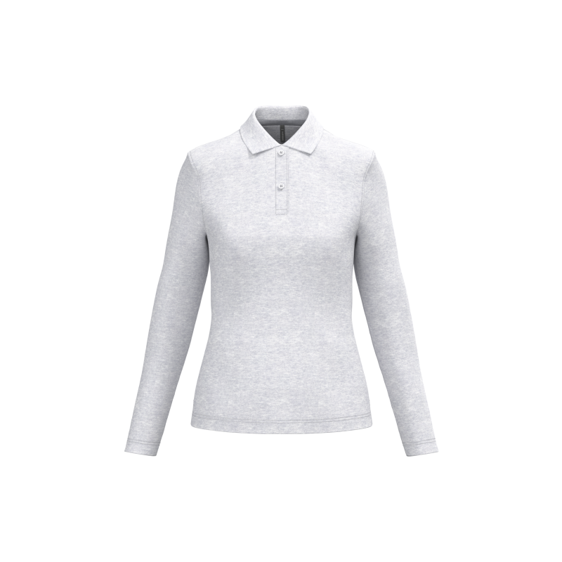 Ladies' long-sleeve polo