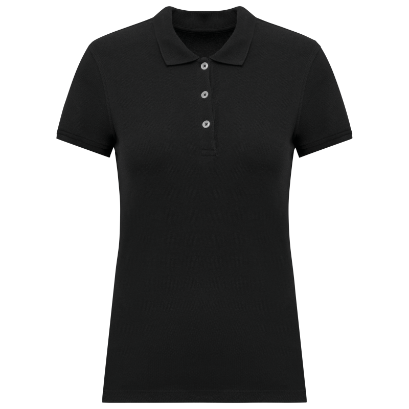Women's short-sleeve piqué knit polo