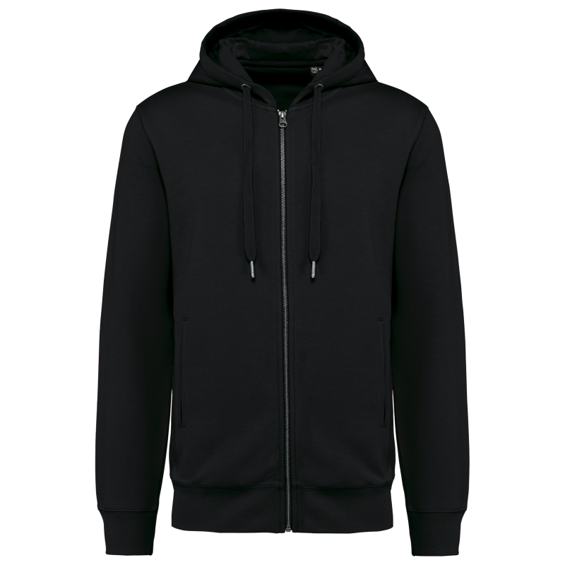 Eco-responsible unisex zip-up hoodie