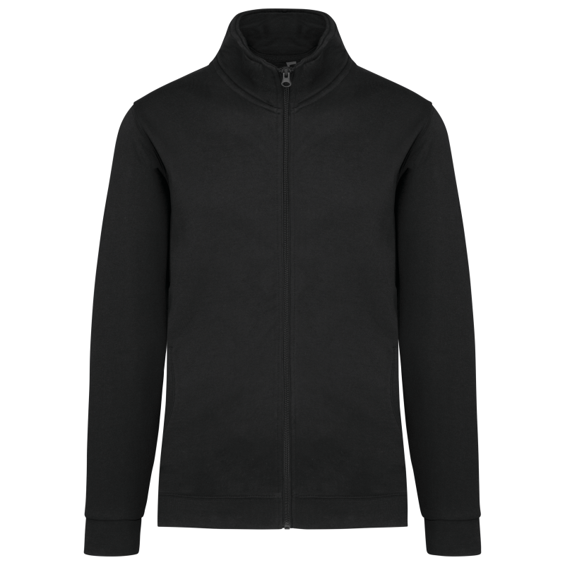 Carded jacket with zip