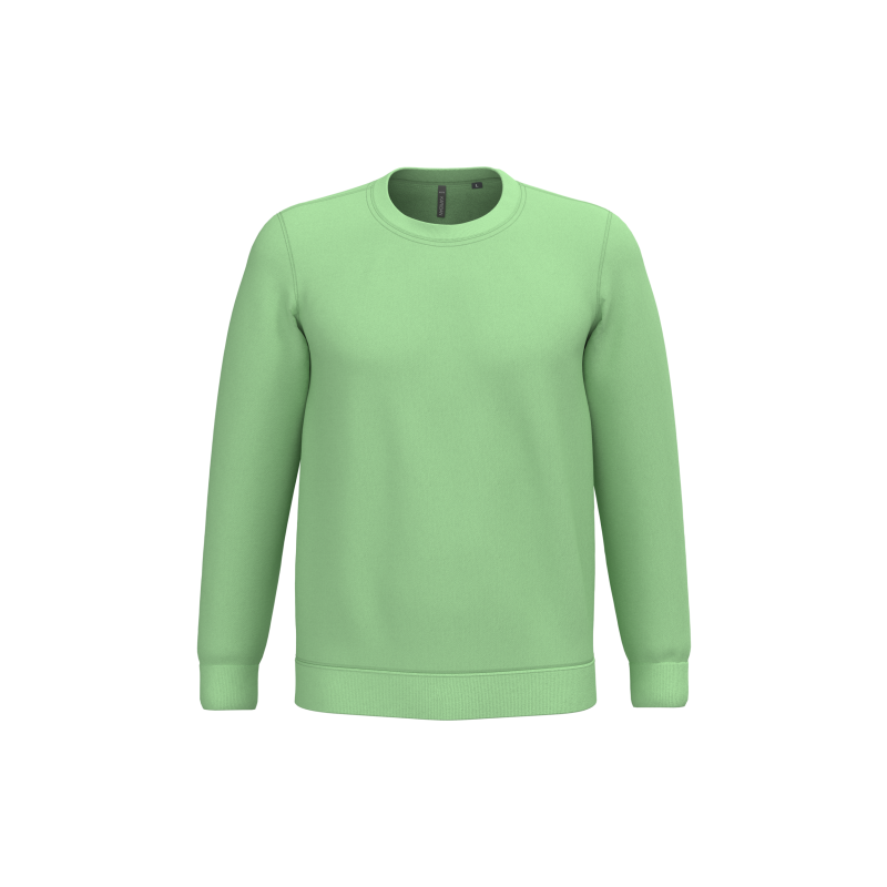 Sweatshirt with a crew neck