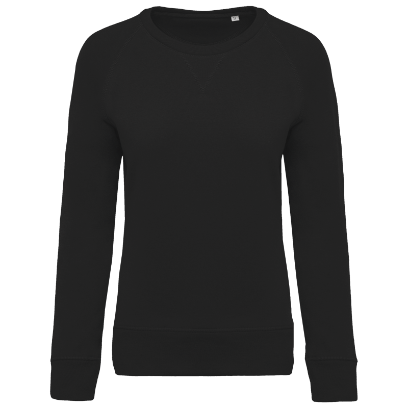 Women's BIO sweatshirt with crew neck and raglan sleeves