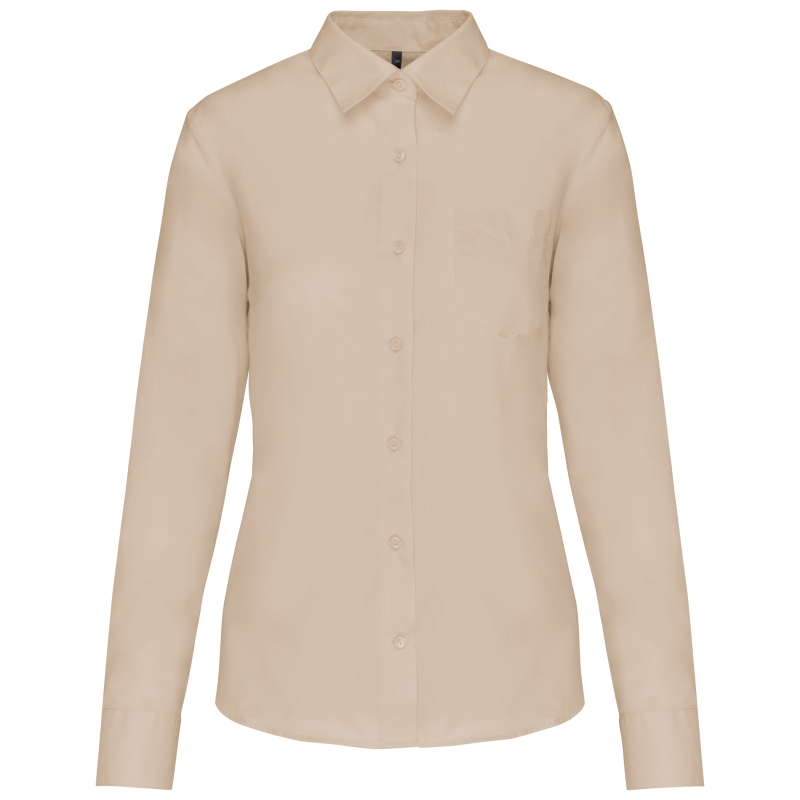 Easy-care ladies' polyester/cotton poplin shirt