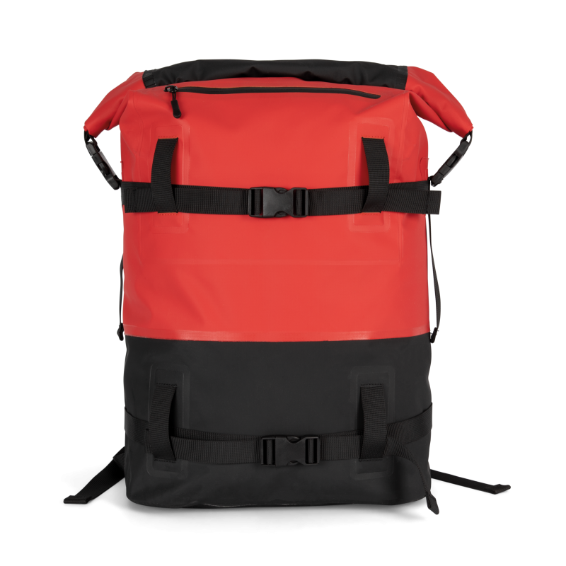 Waterproof backpack with compression buckles