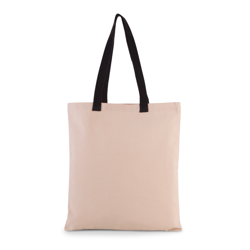 Shopping bag with contrast handles
