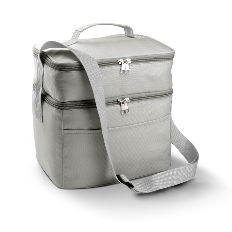 Insulated bag with double compartment